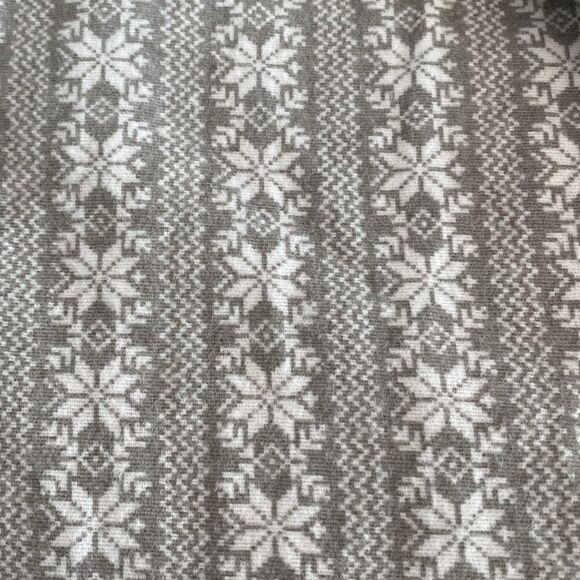 Simple Fair Isle Snow Flake Bed Flat Top Sheet - Picture 2 of 7